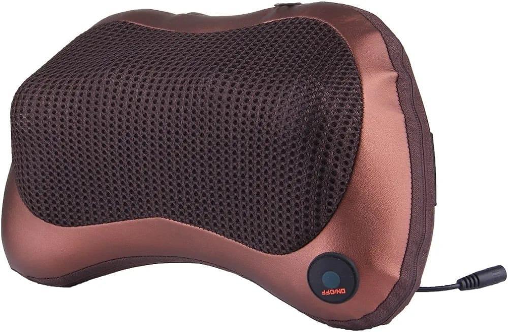 Portable Heated Massage Pillow for Car & Home Use