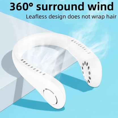 Portable Mini Neck Fan (USB Rechargeable)