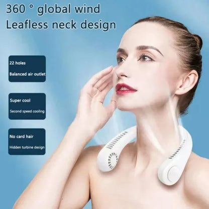 Portable Mini Neck Fan (USB Rechargeable)