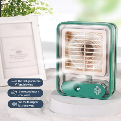 Rechargeable Mini Mist Humidifier Fan