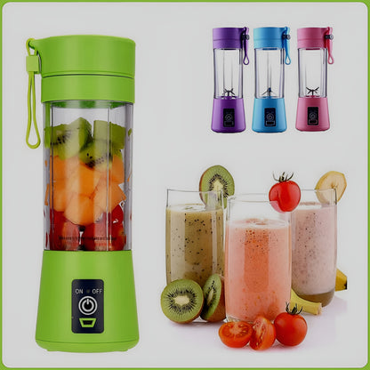 Portable Mini 6 Blade Juicer Blender | Outdoor Juicing Cup (380ml) – Rechargeable